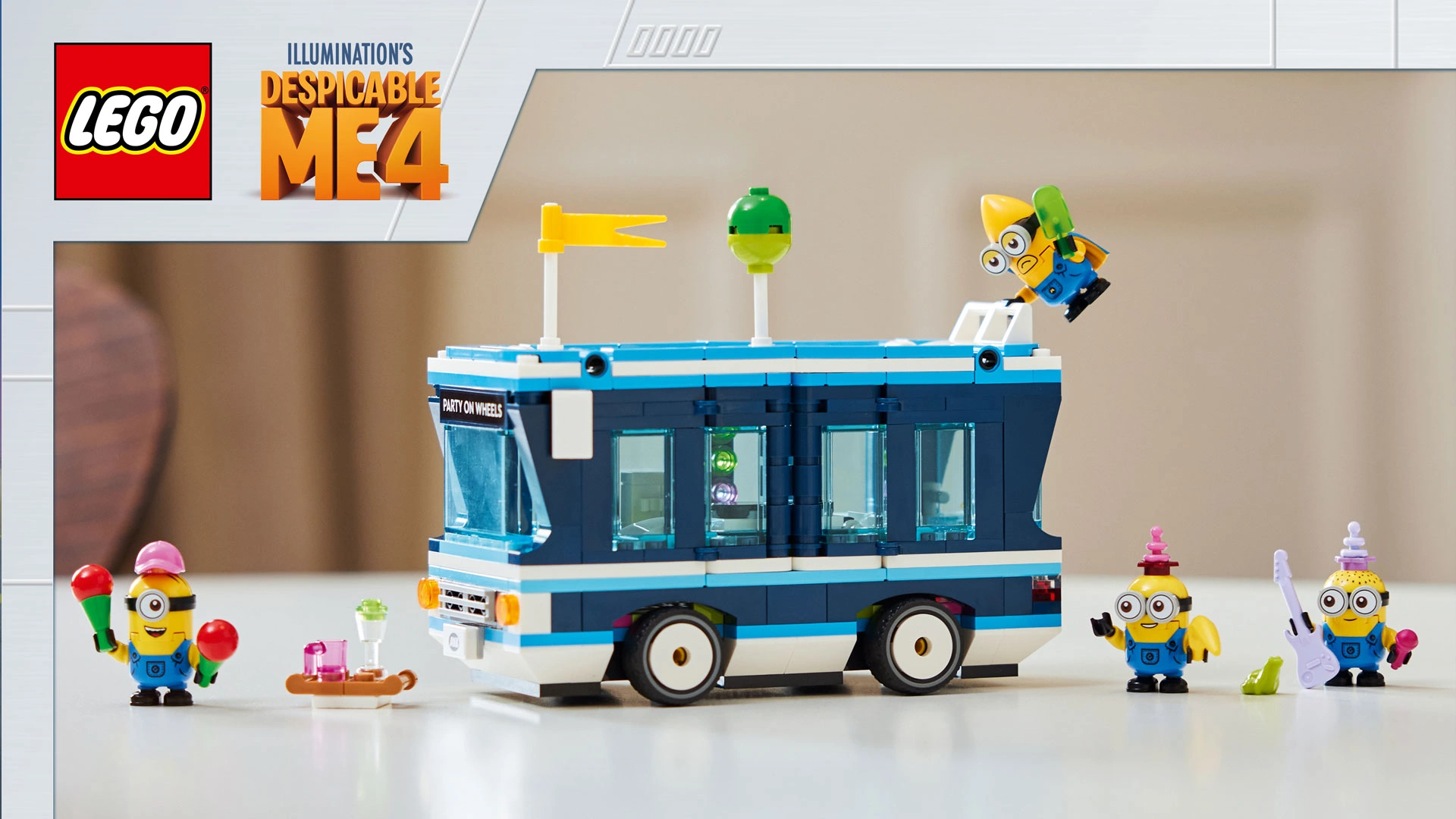 LEGO Гадкий Я 4: Бананамобиль, Миньоны, Дом Грю и Патимобиль